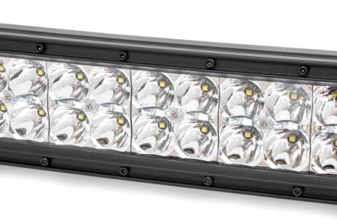 30-Inch Curved Cree LED Light Bar - Dual Row Chrome Series w/ Cool White DRL Rough Country
