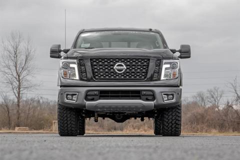 3 Inch Lift Kit Red Nissan Titan 2WD/4WD (2004-2024) Rough Country
