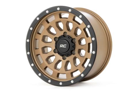 87 Series Wheel Simulated Beadlock Bronze/Black 17x8.5 5x5 +0mm Rough Country