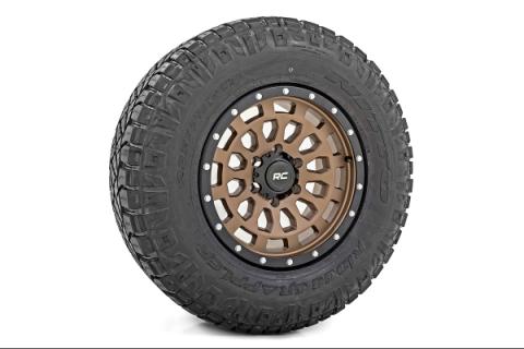 87 Series Wheel Simulated Beadlock Bronze/Black 17x8.5 5x5 +0mm Rough Country