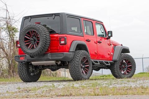 Jeep Contoured Drop Steps 18-20 Wrangler JL Unlimited 4 Door Rough Country
