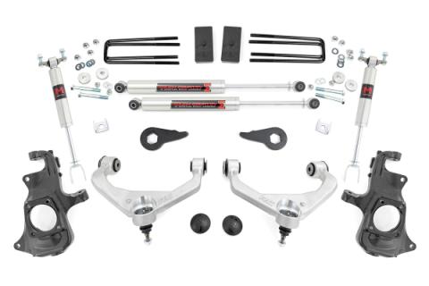 3.5 Inch Knuckle Lift Kit M1 w/ Overloads Silverado/Sierra 2500HD/3500HD (11-19) Rough Country