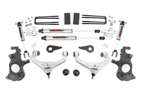 3.5 Inch Knuckle Lift Kit V2 w/ Overloads Silverado/Sierra 2500HD/3500HD (11-19) Rough Country