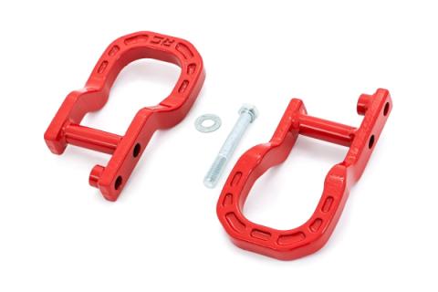 Forged Tow Hooks 14-18 Chevy 1500 Red Rough Country