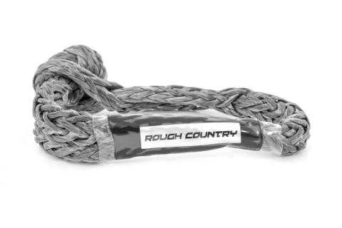 Soft Shackle Rope 7/16 Inch Diameter 34,000 LB Breaking Strength Gray Rough Country