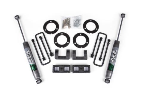 07-18 GM 1500 3 Inch Adventure Series Lift Kit 2 Inch Rear Block Spacer Front Nitro Rear Shocks Zone Offroad