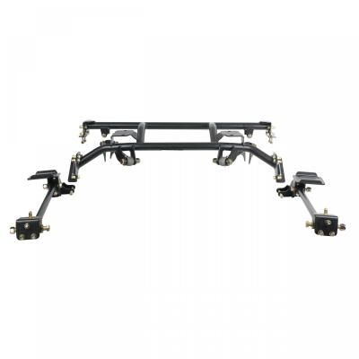 Bolt-On 4-Link For 1962-1967 Chevy Ii Nova R-Joints Adjustable Upper Bars Fixed Lower Bars Bolt-On Cradle Axle Brackets And Hardware Powder Coated Black For Use W/ Shockwaves Or Coil-Overs Sold Separately Ridetech