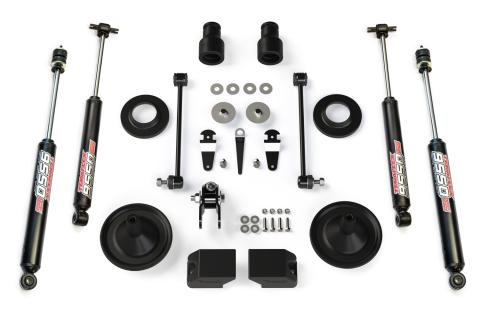 07-18 Wrangler JK 2.5 Inch Performance Spacer Lift Kit & 9550 VSS Twin-Tube TeraFlex