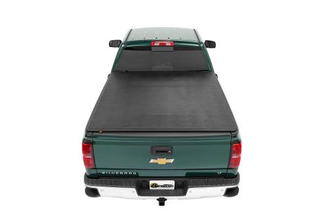 EZ-Fold Soft Tri-Fold Tonneau Cover For Chevy/GMC 1994-2003 S10/Sonoma 6.0 Foot Black Tailgate Spoiler Not Included Bestop