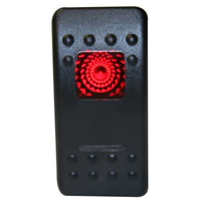 Rocker Switch - Momentary On/Off Lighted Red 3-Pin Bulldog Winch