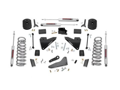 5 Inch Suspension Lift Kit Coil Springs Radius Drops 14-18 RAM 2500 4WD Diesel Rough Country