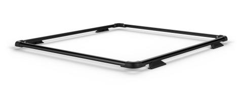 07-18 Wrangler JK 4 Door Nebo Roof Rack Raised Rail Kit Black TeraFlex