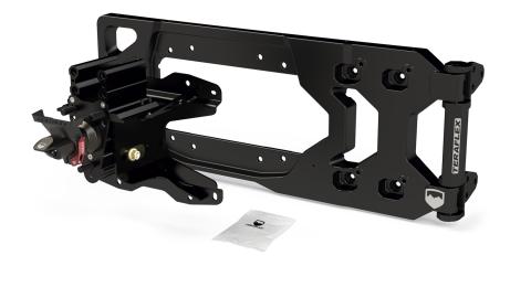18-Up Wrangler JL Alpha HD Hinged Spare Tire Carrier & Adjustable Spare Tire Mount Kit 5x5 Inch TeraFlex