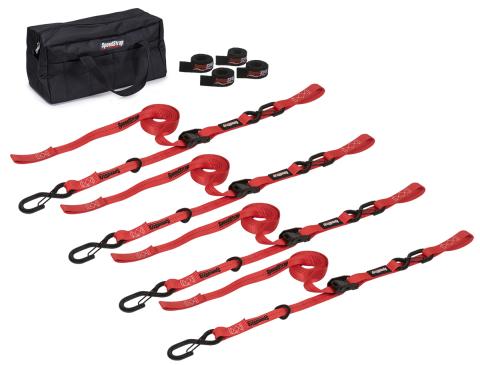 Motorcycle Tie-Down Kit Red SpeedStrap