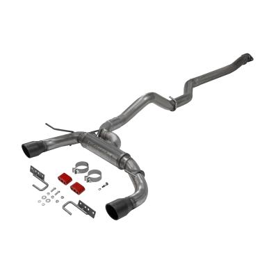 Flow Fx Cat-Back Exhaust System Fits 2021-2025 Ford Bronco 2.3/2.7-Liter, Flow Fx Cat-Back 3.00-Inch Stainless Steel Exhaust System, 4.00-Inch Black Ceramic-Coated Tips, Dual Out Rear Exit, 2 Door Models Flowmaster