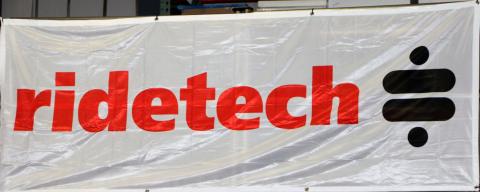 Banner White W/ Red And Black Ridetech 3Ft X 8Ft Ridetech