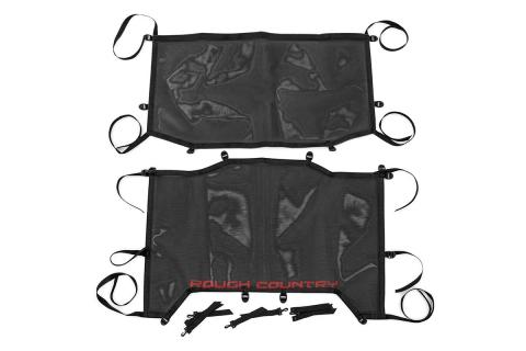 Jeep Wrangler JL Unlimited Mesh Bikini Top Plus 18-20 4 Door Black Rough Country