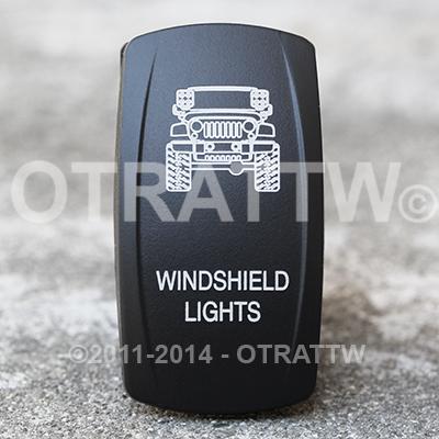 Switch, Rocker JK Windshield Lights   