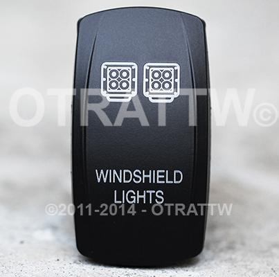 Switch, Rocker LED Windshield Lights   