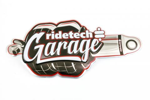 Sign: Ridetech Garage - Shockwave: Tin Sign Ridetech
