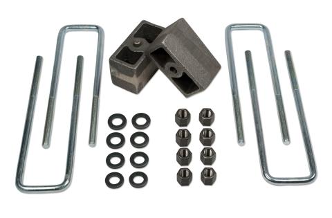 Rear Block & U-Bolt Kit 3 Inch 1.5 Inch Lift 99-05 Chevy Silverado/GMC Sierra 1500 4WD Tuff Country