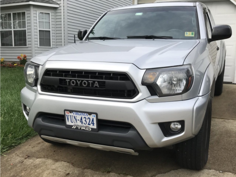 12-15 Toyota Tacoma Faux PRO Grille Black ABS Cali Raised LED