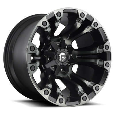 Aluminum Wheels 18X9 Vapor D569 5 On 114.3/5 On 127 Matte Black Double Dark Tint 78.1 Bore 1 Offset 44 Lbs  Fuel Off Road Wheels