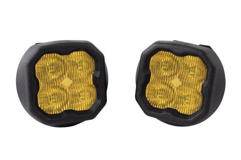 SS3 LED Fog Light Kit for 2007-2013 Chevrolet Avalanche Yellow SAE Fog Max w/ Backlight Diode Dynamics