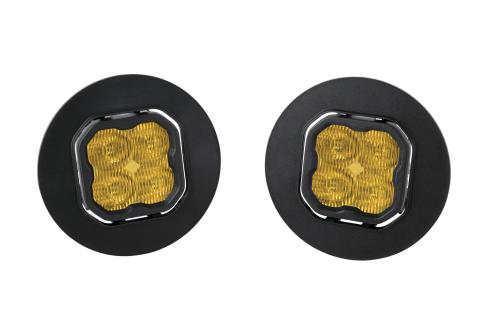 SS3 LED Fog Light Kit for 2007-2013 GMC Sierra 1500 Yellow SAE Fog Sport w/ Backlight Diode Dynamics