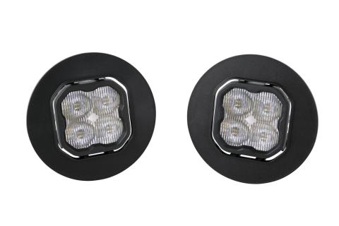 SS3 LED Fog Light Kit for 2007-2014 GMC Sierra 2500/3500 White SAE Fog Pro w/ Backlight Diode Dynamics