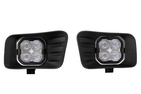SS3 LED Fog Light Kit for 2009-2012 Ram 1500 White SAE Fog Pro w/ Backlight Diode Dynamics