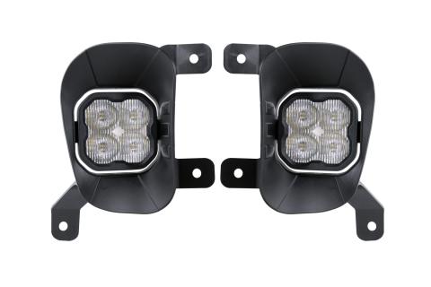 SS3 LED Fog Light Kit for 2013-2018 Ram 1500 White SAE Fog Sport w/ Backlight Diode Dynamics