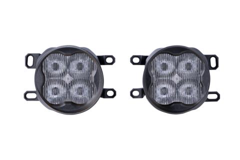 SS3 LED Fog Light Kit for 2010-2016 Toyota Sienna, White SAE Fog Pro with Backlight