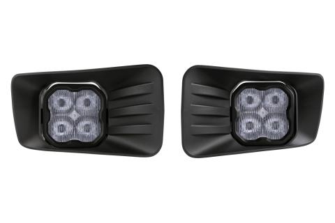 SS3 LED Fog Light Kit for 2015-2020 GMC Yukon, White SAE Fog Pro with Backlight Diode Dynamics