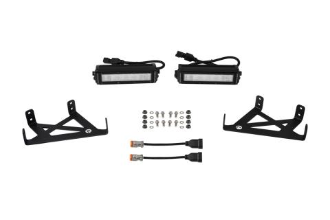 SS6 LED Fog Light Kit for 2020-2022 Ford Super Duty, White Wide Diode Dynamics