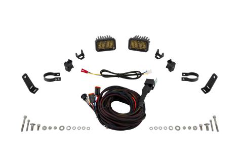 Stage Series Chase Light Kit for 2021-2024 Polaris RZR Trail, Yellow (3000K) Sport Yellow Flood 