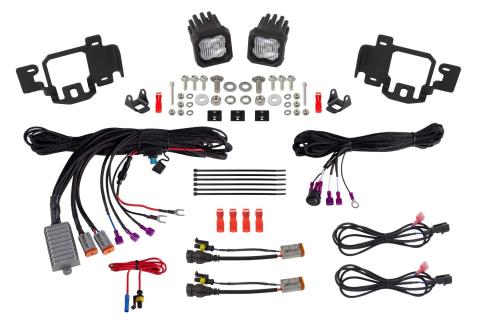 SSC1 LED Fog Light Kit SAE Fog for 2023-2024 Chevrolet Colorado, White Diode Dynamics