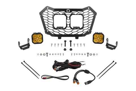Stage Series LED Grille Kit for 2022-2024 Honda Talon, Yellow (3000K) Sport Yellow SAE Fog 