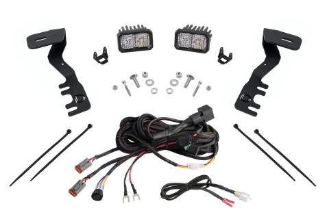 Stage Series 2 Inch LED Ditch Light Kit for 2024-Present Toyota Tacoma, Sport White Combo Diode Dynamics