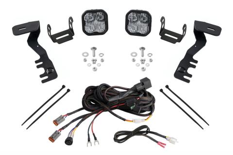 SS3 LED Ditch Light Kit for 2024-Present Toyota Tacoma, Pro White Combo Diode Dynamics