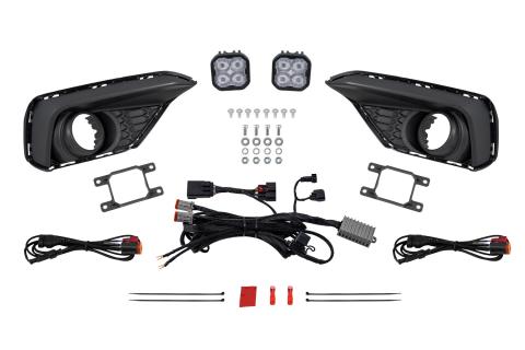SS3 Add-On Fog Lamp Kit for 2024 Ford Mustang EcoBoost White Pro Diode Dynamics