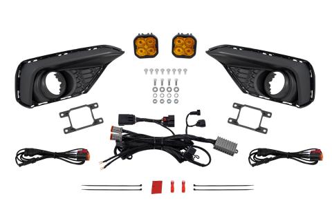 SS3 Add-On Fog Lamp Kit for 2024 Ford Mustang EcoBoost Yellow Max Diode Dynamics