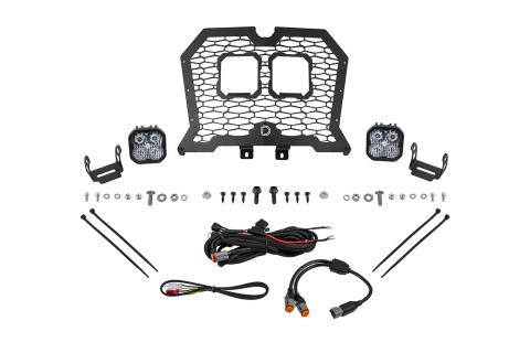 Stage Series LED Grille Kit for 2021-2024 Polaris RZR Trail, Cool White (6000K) Pro White Combo 