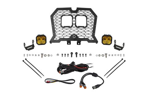 Stage Series LED Grille Kit for 2019-2023 Polaris RZR XP, Yellow (3000K) Pro Yellow Combo 