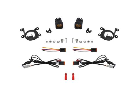 SSC1 LED Fog Light Kit for 20-22 Toyota C-HR, Yellow SAE Fog Diode Dynamics