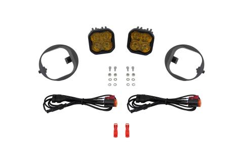 SS3 LED Fog Light Kit for 09-11 Honda Element, Sport Yellow SAE Fog Diode Dynamics