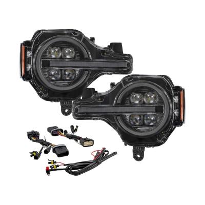 2021-2024 Ford Bronco Sequential LED Projector Headlights Pair Form Lighting