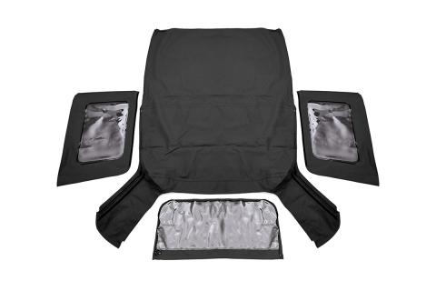 Jeep Replacement Soft Top Black 07-09 JK Wrangler 2 Door Rough Country