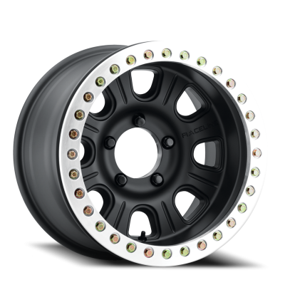 Aluminum Wheels 17x9.5 Monster Beadlock RT231 Machined Face Black -32 Offset 5 on 127 Bolt Pattern 83.82 Bore Raceline
