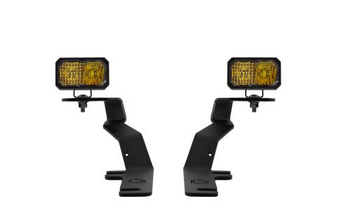 Stage Series 2 Inch LED Ditch Light Kit for 2015-2020 Ford F-150, Sport Yellow Combo